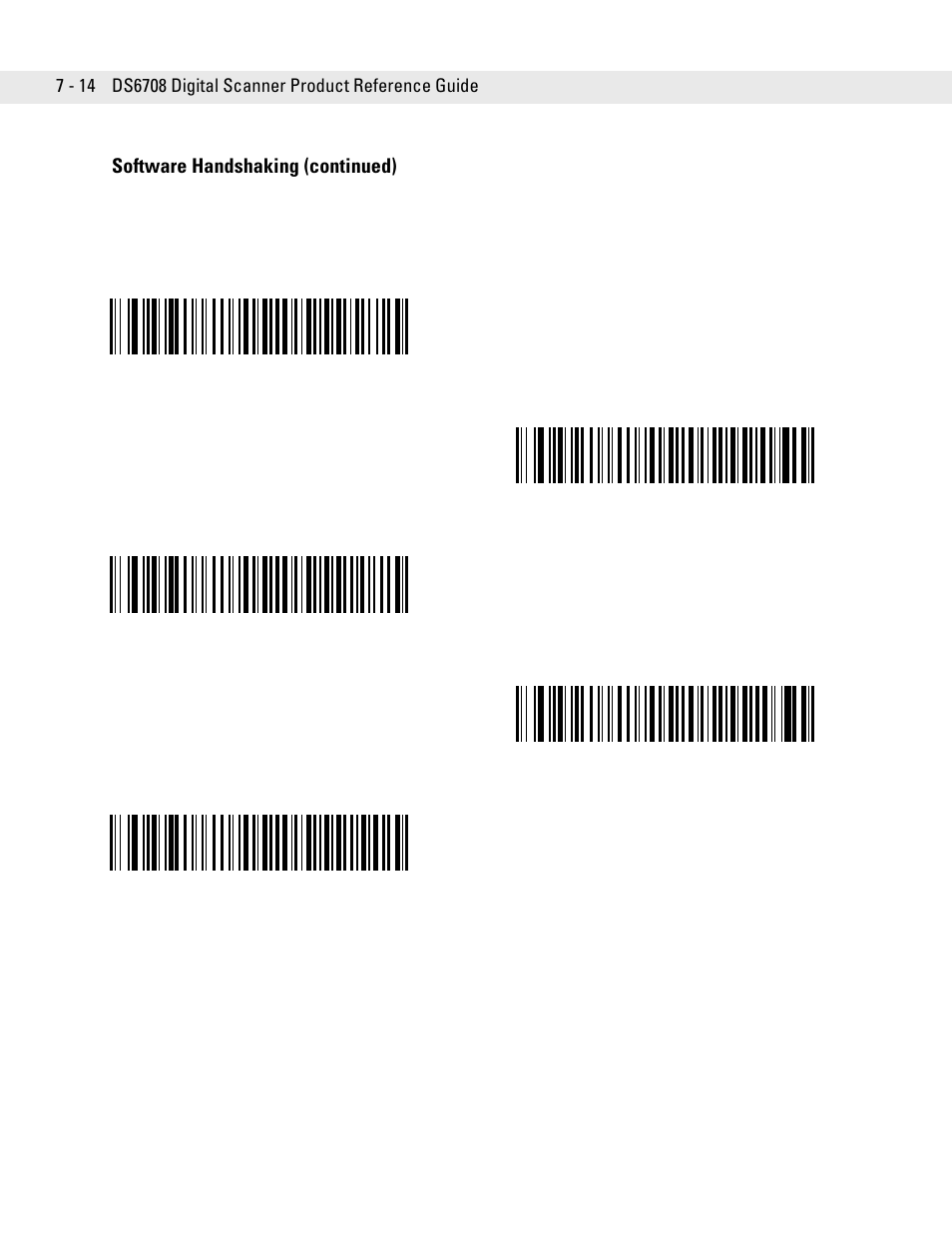 Software handshaking (continued) | Symbol Technologies DS6708 User Manual | Page 102 / 382