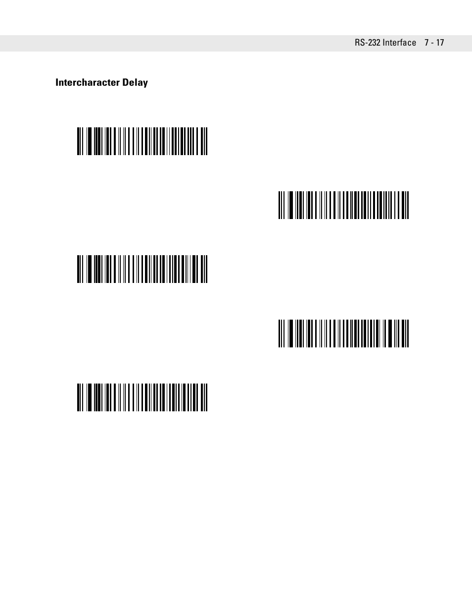 Intercharacter delay, Intercharacter delay -17 | Symbol Technologies DS6708 User Manual | Page 105 / 382