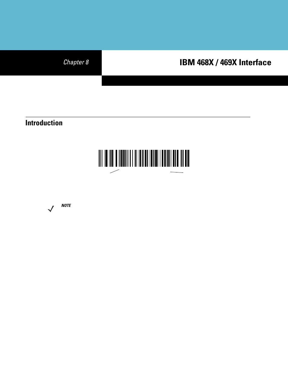 Ibm 468x / 469x interface, Introduction, Chapter 8: ibm 468x / 469x interface | Introduction -1, Chapter 8 | Symbol Technologies DS6708 User Manual | Page 113 / 382