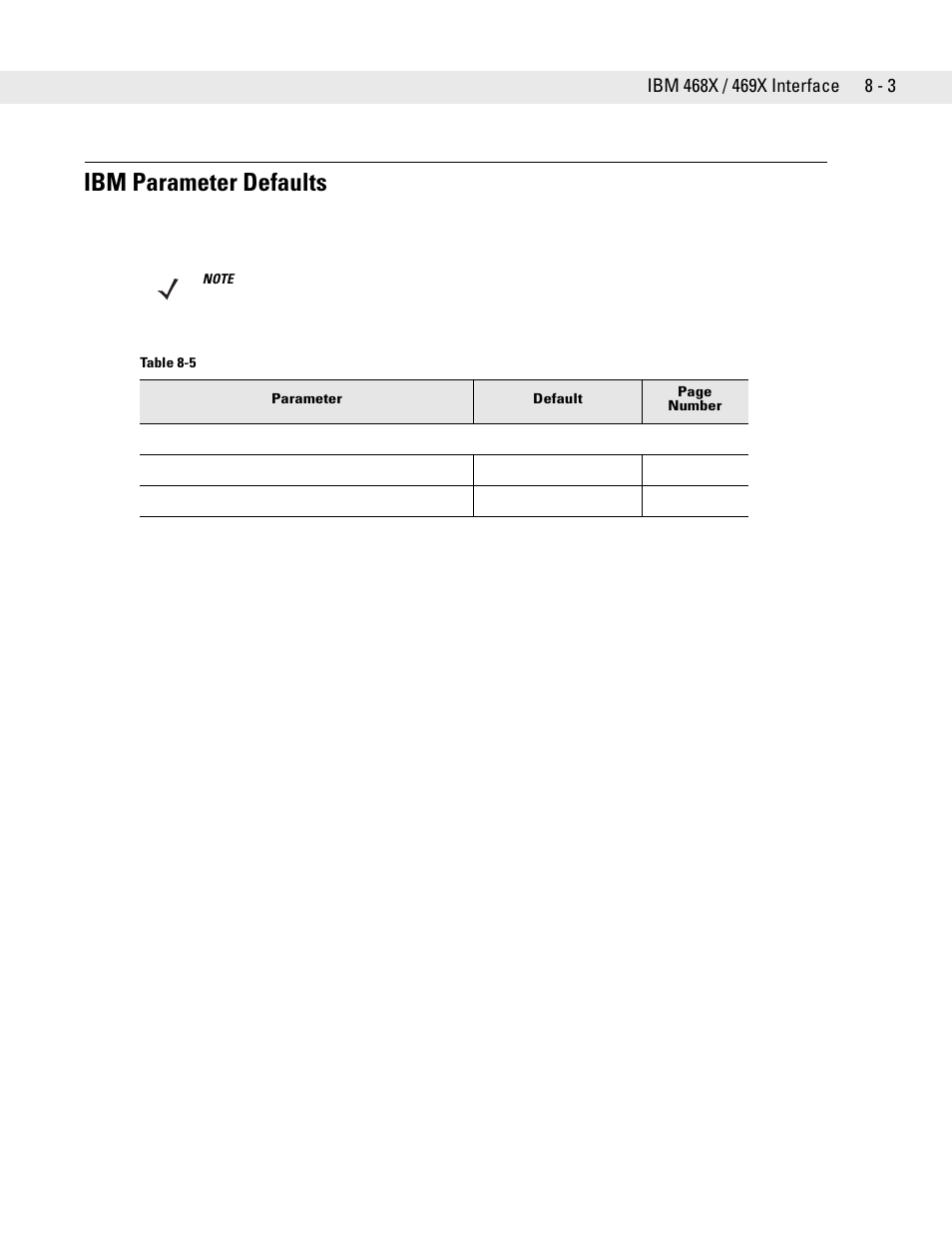 Ibm parameter defaults, Ibm parameter defaults -3 | Symbol Technologies DS6708 User Manual | Page 115 / 382