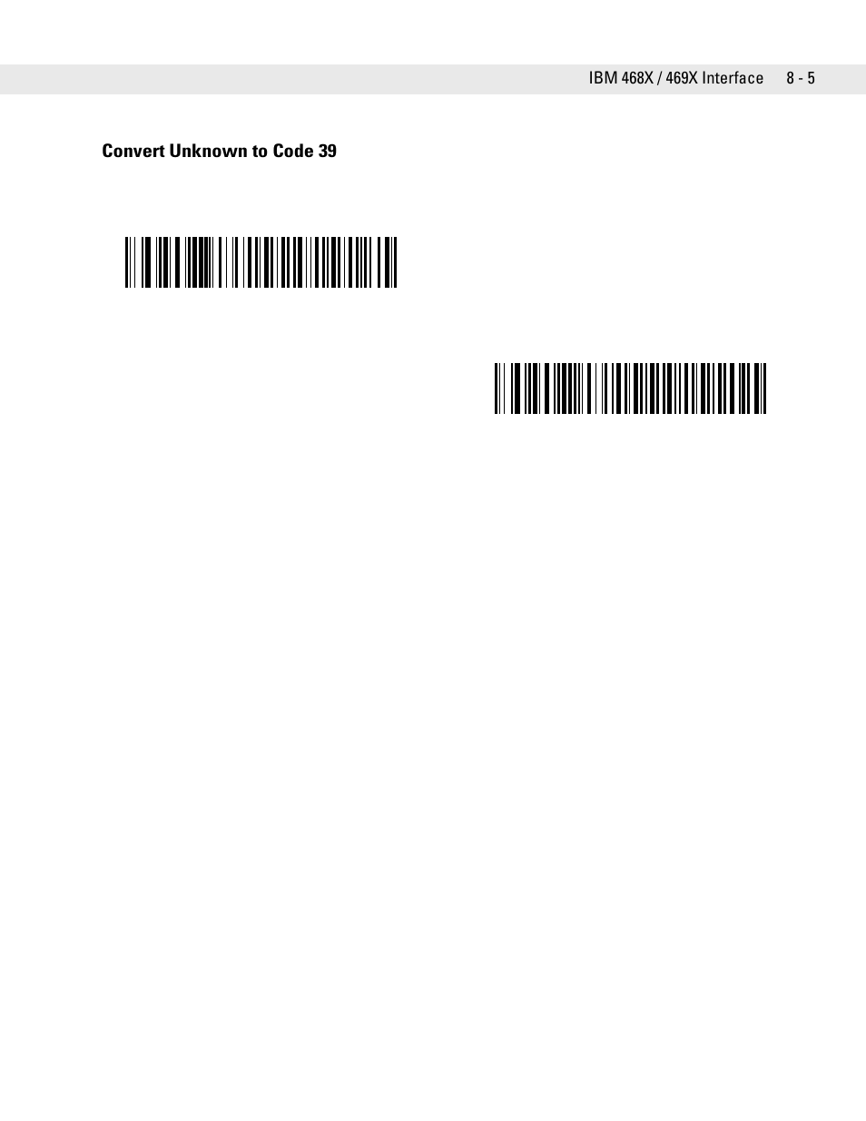 Convert unknown to code 39, Convert unknown to code 39 -5 | Symbol Technologies DS6708 User Manual | Page 117 / 382