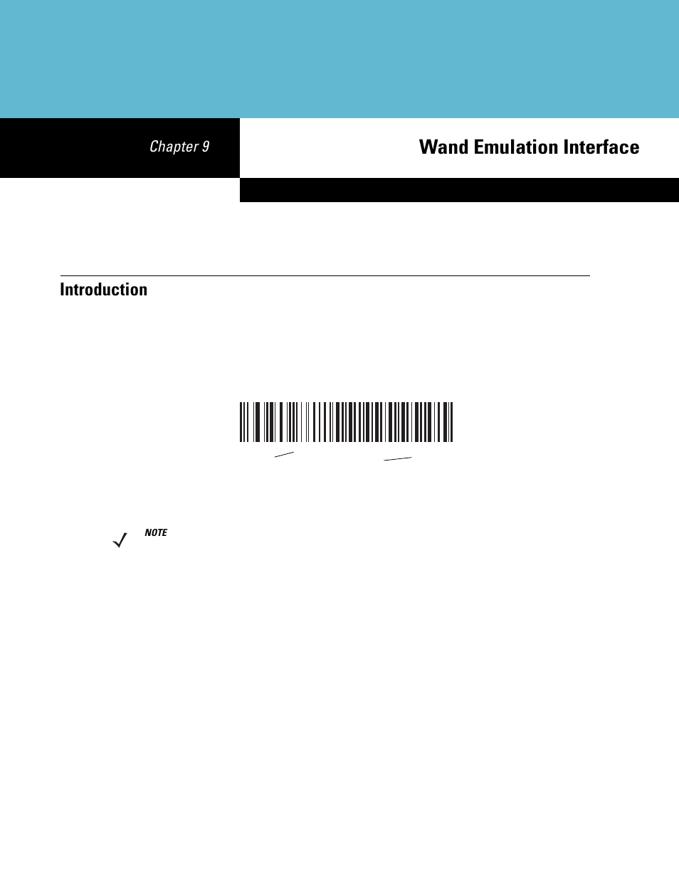 Wand emulation interface, Introduction, Chapter 9: wand emulation interface | Introduction -1, Chapter 9 | Symbol Technologies DS6708 User Manual | Page 119 / 382