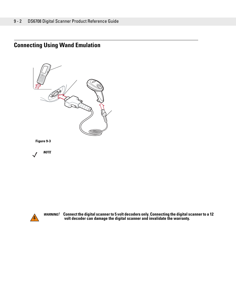 Connecting using wand emulation, Connecting using wand emulation -2 | Symbol Technologies DS6708 User Manual | Page 120 / 382