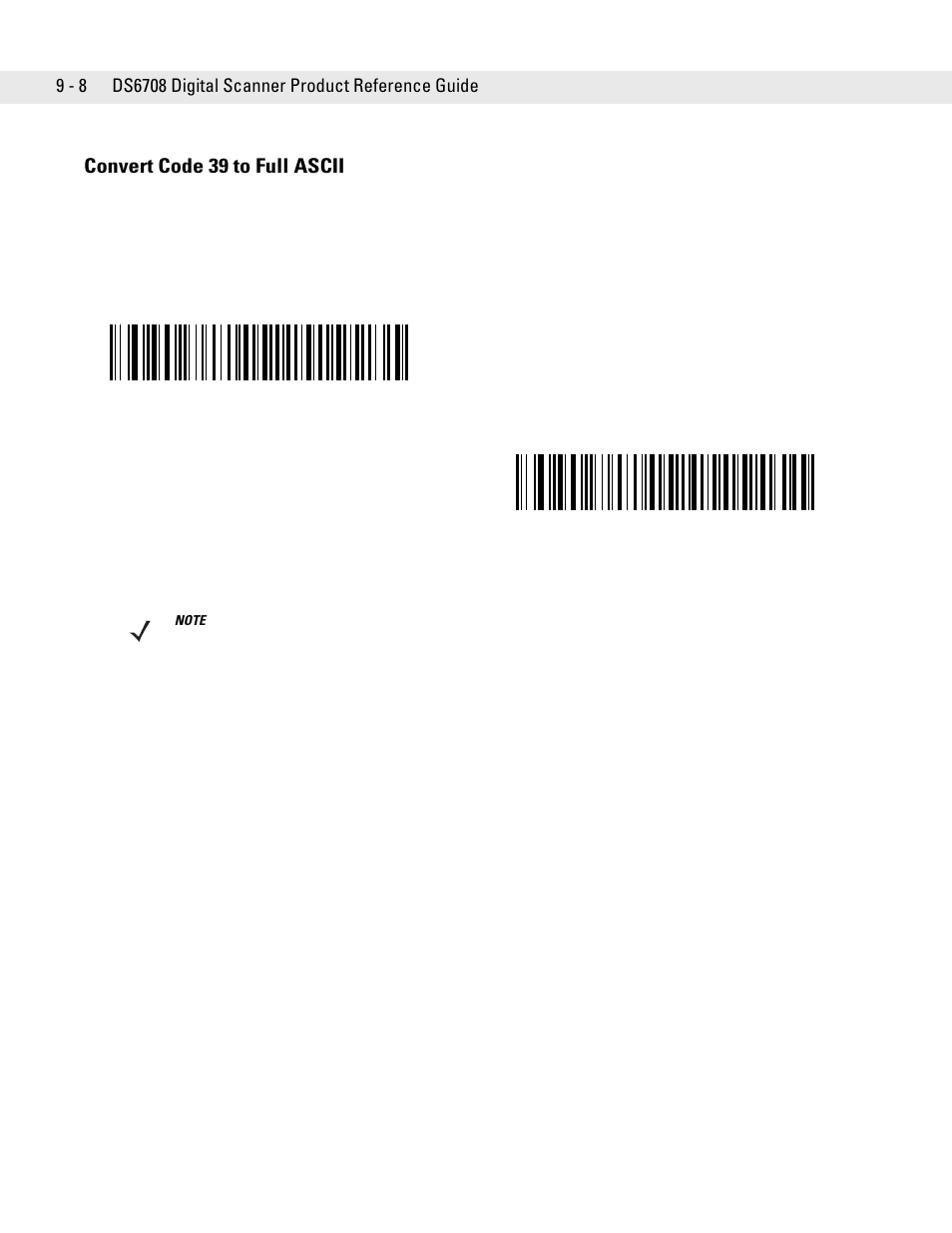 Convert code 39 to full ascii, Convert code 39 to full ascii -8 | Symbol Technologies DS6708 User Manual | Page 126 / 382