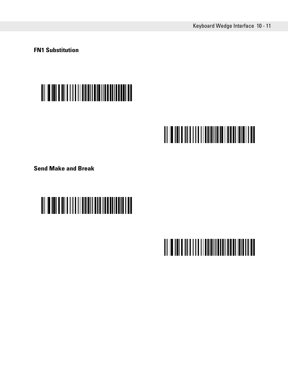 Fn1 substitution, Send make and break, Fn1 substitution -11 send make and break -11 | Symbol Technologies DS6708 User Manual | Page 137 / 382