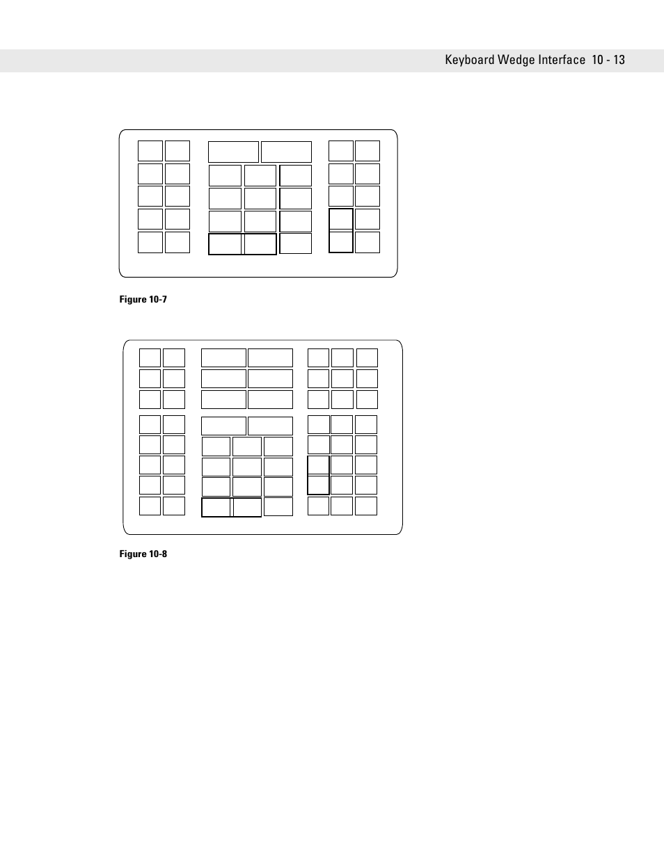 Keyboard wedge interface 10 - 13, Figure 10-7, Figure 10-8 | Symbol Technologies DS6708 User Manual | Page 139 / 382