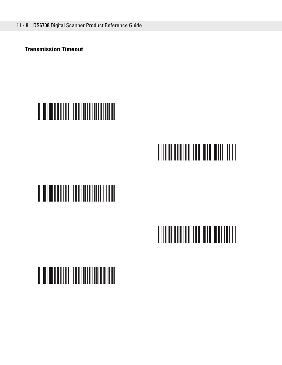 Transmission timeout, Transmission timeout -8 | Symbol Technologies DS6708 User Manual | Page 158 / 382