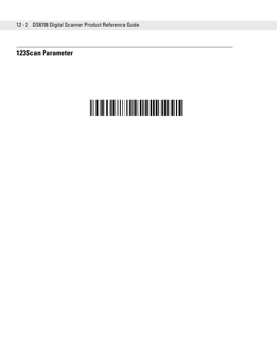 123scan parameter, 123scan parameter -2 | Symbol Technologies DS6708 User Manual | Page 162 / 382