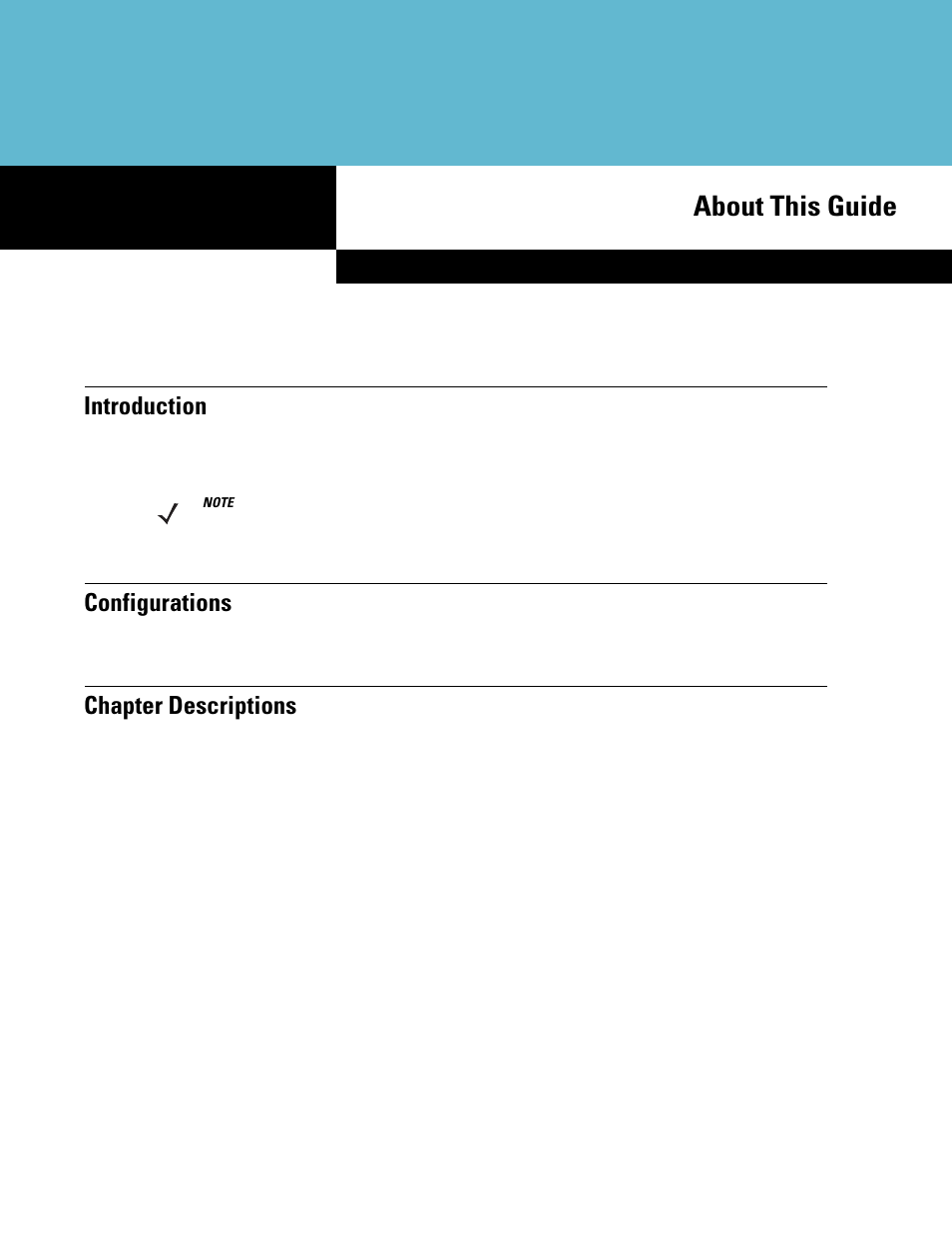 About this guide, Introduction, Configurations | Chapter descriptions | Symbol Technologies DS6708 User Manual | Page 17 / 382