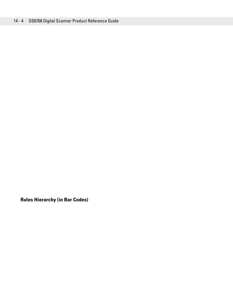 Rules hierarchy (in bar codes), Rules hierarchy (in bar codes) -4 | Symbol Technologies DS6708 User Manual | Page 228 / 382