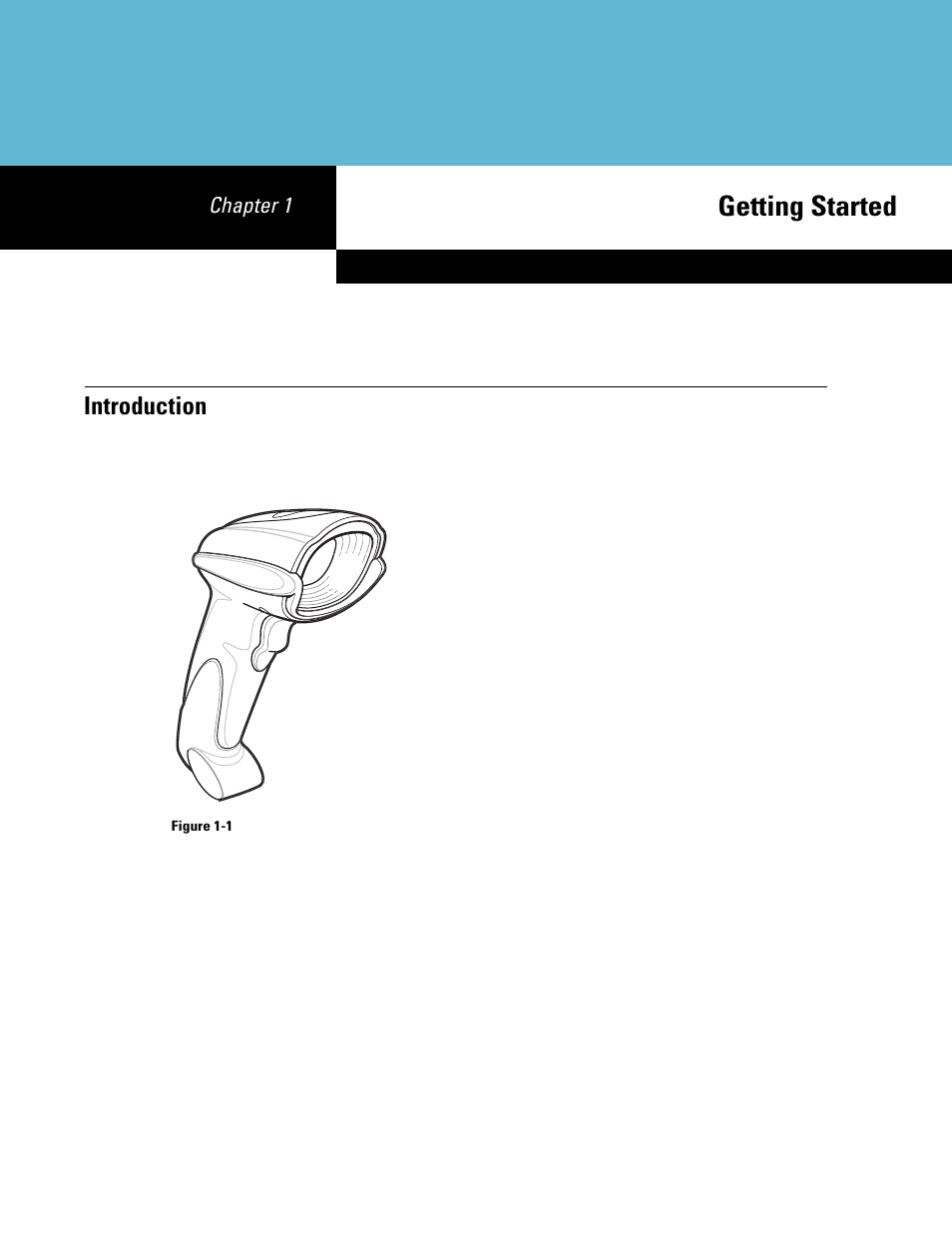 Getting started, Introduction, Chapter 1: getting started | Introduction -1 | Symbol Technologies DS6708 User Manual | Page 23 / 382