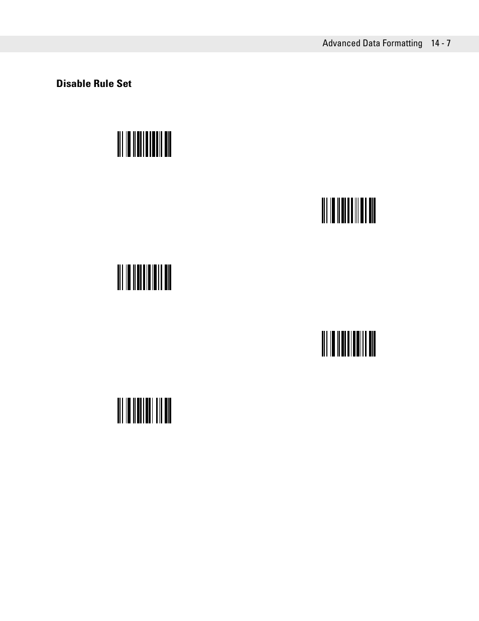 Disable rule set, Disable rule set -7 | Symbol Technologies DS6708 User Manual | Page 231 / 382