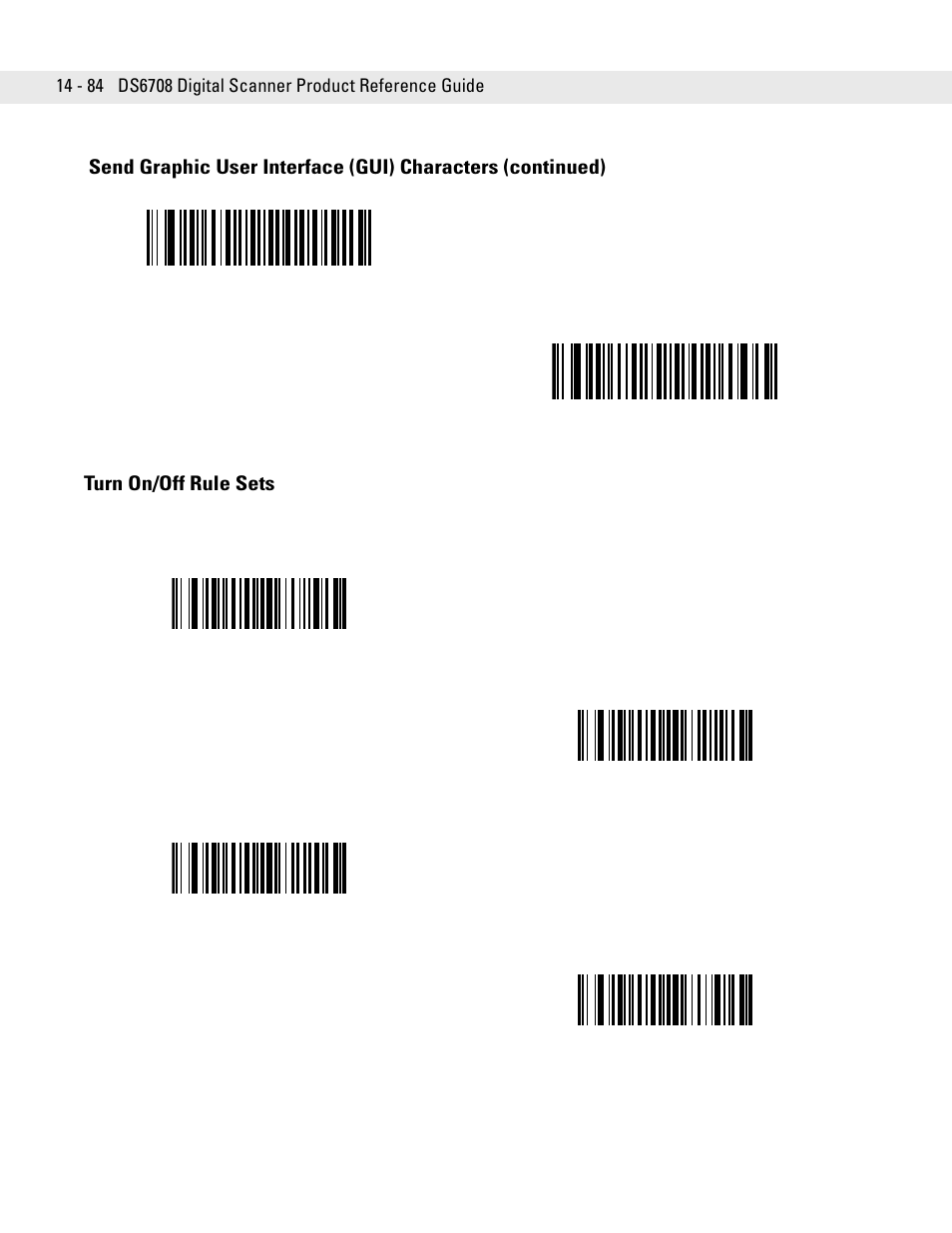 Turn on/off rule sets, Turn on/off rule sets -84 | Symbol Technologies DS6708 User Manual | Page 308 / 382