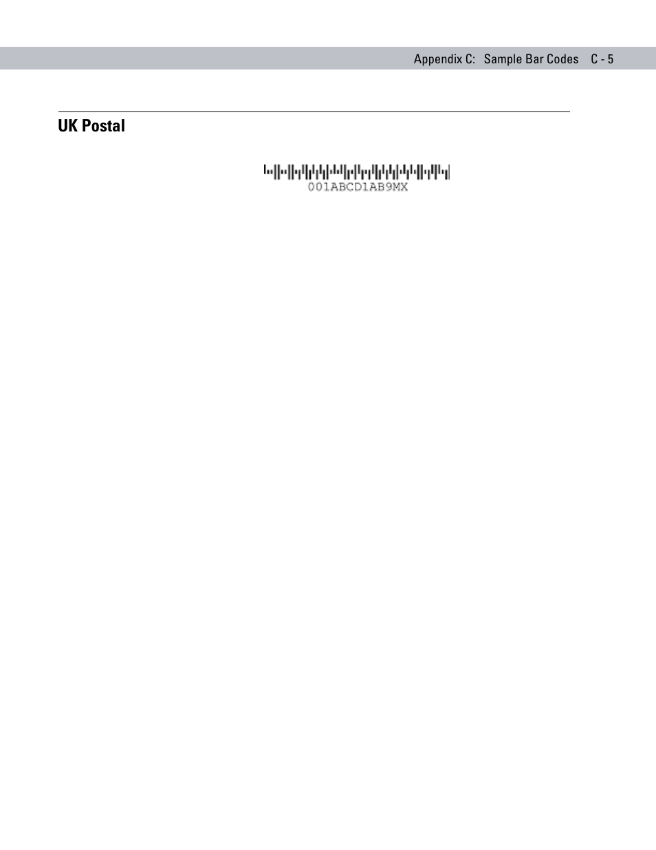 Uk postal | Symbol Technologies DS6708 User Manual | Page 345 / 382
