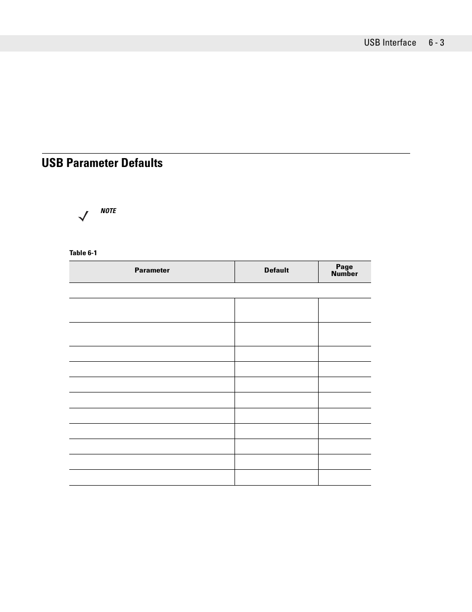 Usb parameter defaults, Usb parameter defaults -3 | Symbol Technologies DS6708 User Manual | Page 69 / 382