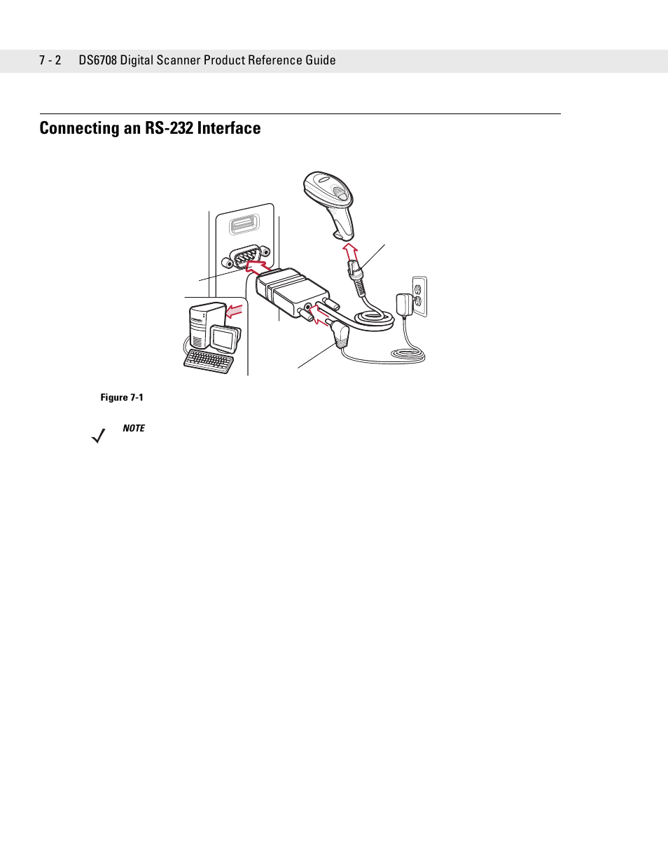 Connecting an rs-232 interface, Connecting an rs-232 interface -2 | Symbol Technologies DS6708 User Manual | Page 90 / 382