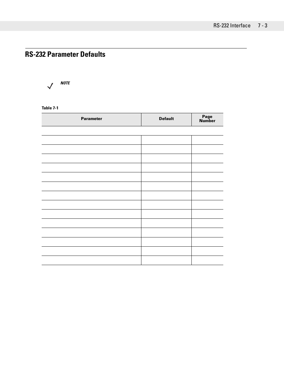 Rs-232 parameter defaults, Rs-232 parameter defaults -3 | Symbol Technologies DS6708 User Manual | Page 91 / 382