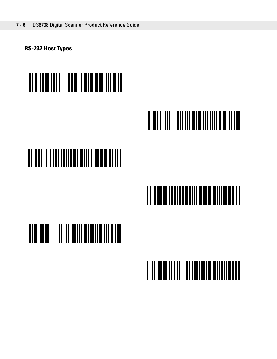 Rs-232 host types, Rs-232 host types -6 | Symbol Technologies DS6708 User Manual | Page 94 / 382