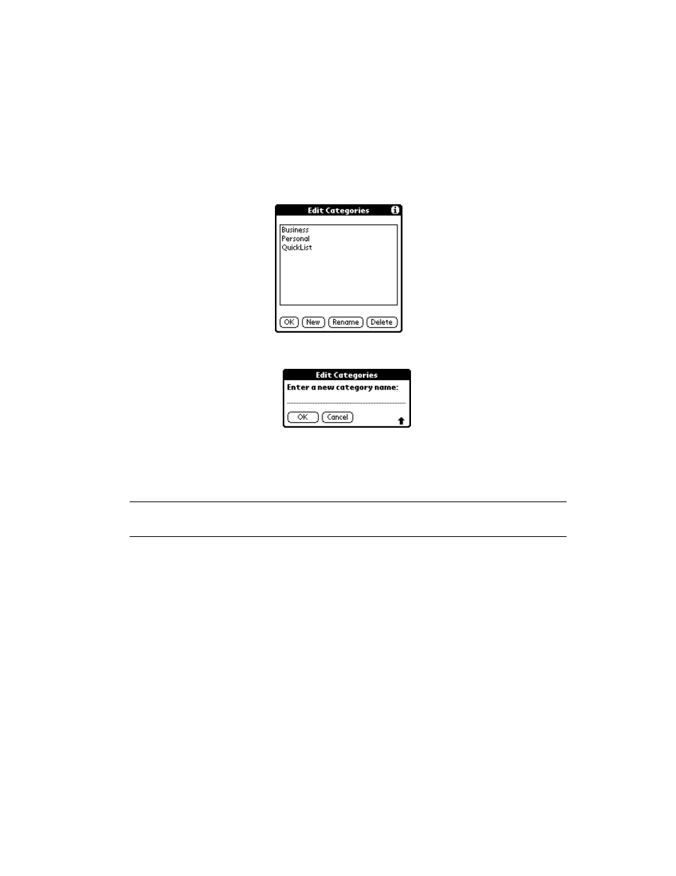 Renaming categories, Renaming categories -27 | Symbol Technologies SPT 1700 User Manual | Page 103 / 394