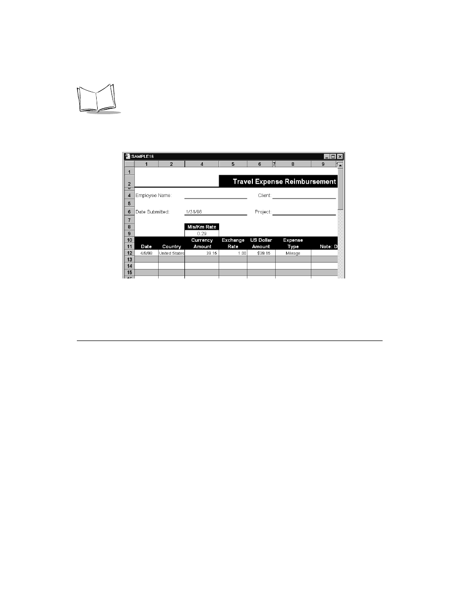 Using expense report templates, Using expense report templates -14 | Symbol Technologies SPT 1700 User Manual | Page 168 / 394