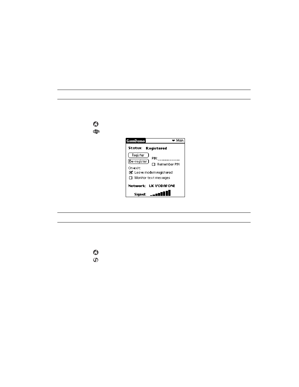 Performing a gsm hotsync, Performing a gsm hotsync -21 | Symbol Technologies SPT 1700 User Manual | Page 193 / 394