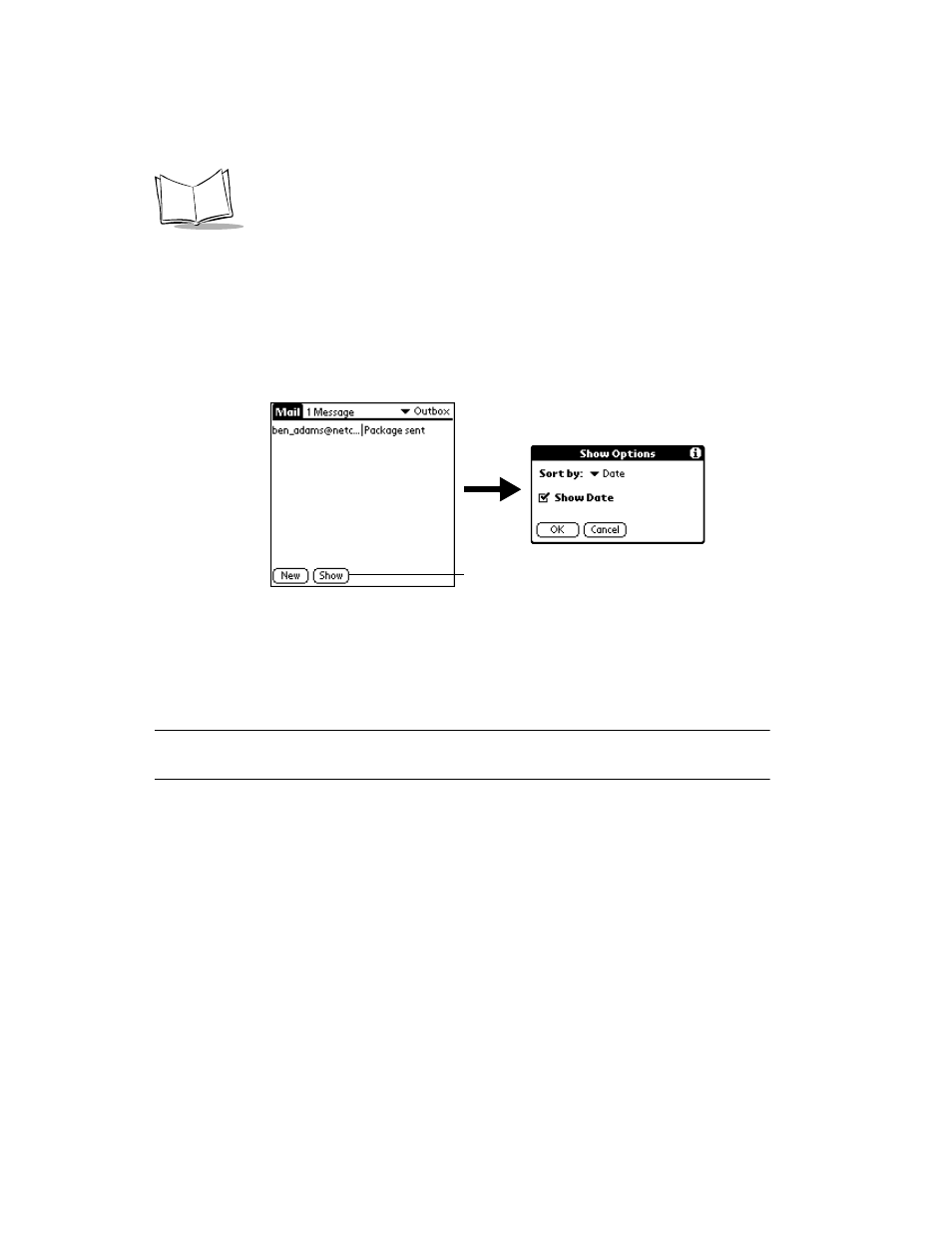 Date column, Sorting the message list, Date column -20 sorting the message list -20 | Symbol Technologies SPT 1700 User Manual | Page 246 / 394