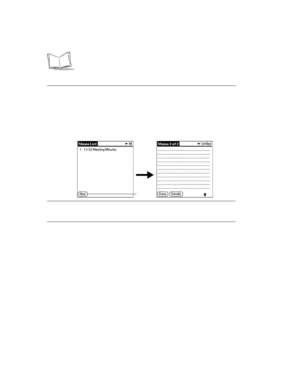 Creating a new memo, Creating a new memo -4 | Symbol Technologies SPT 1700 User Manual | Page 260 / 394