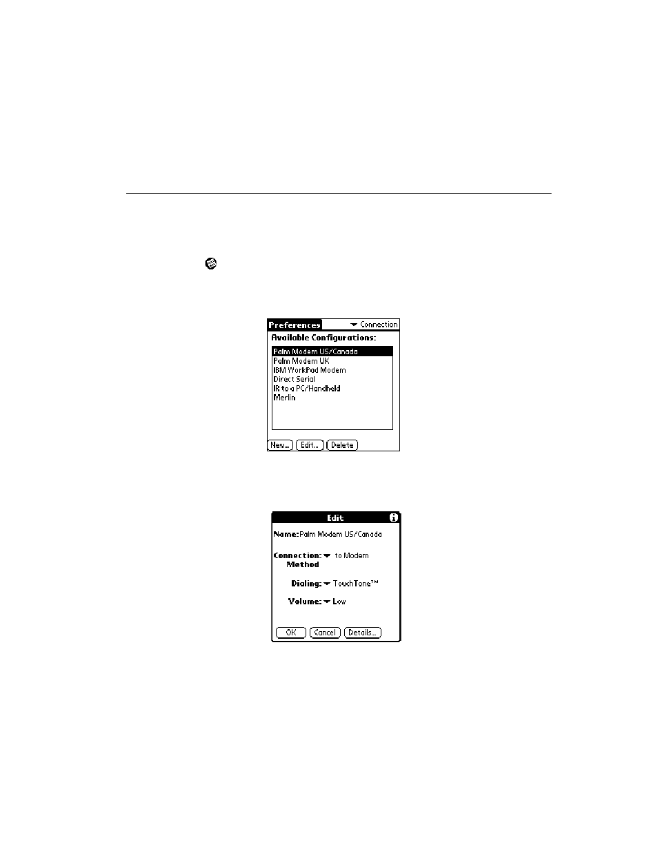 Connection preferences, Connection preferences -7 | Symbol Technologies SPT 1700 User Manual | Page 273 / 394