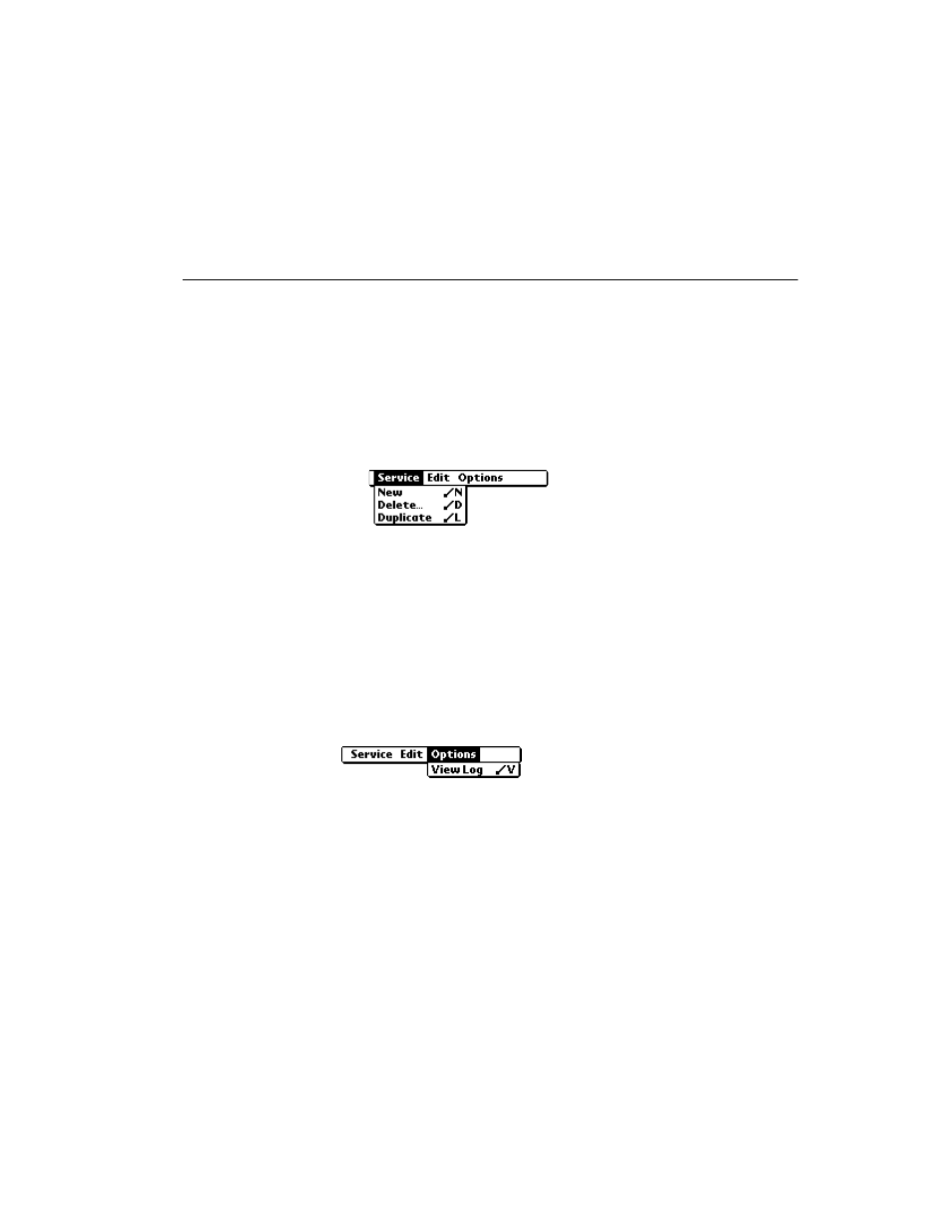 Network preferences menu commands, Service menu, Options menu | Network preferences menu commands -27, Service menu -27 options menu -27 | Symbol Technologies SPT 1700 User Manual | Page 293 / 394