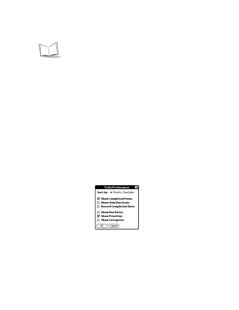 Marking a to do item private, Deleting a to do item, To do show options | Symbol Technologies SPT 1700 User Manual | Page 314 / 394