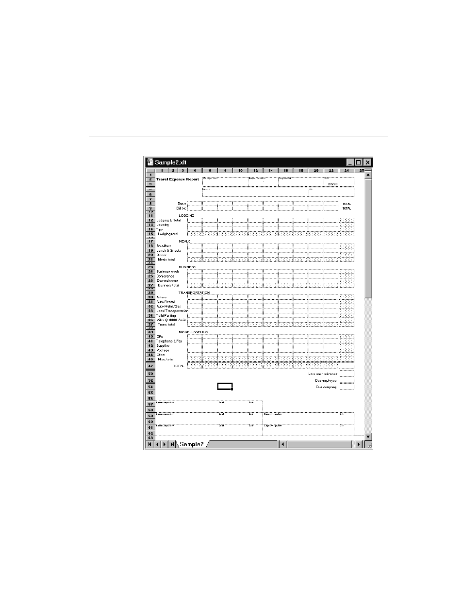 Sample 2 | Symbol Technologies SPT 1700 User Manual | Page 373 / 394