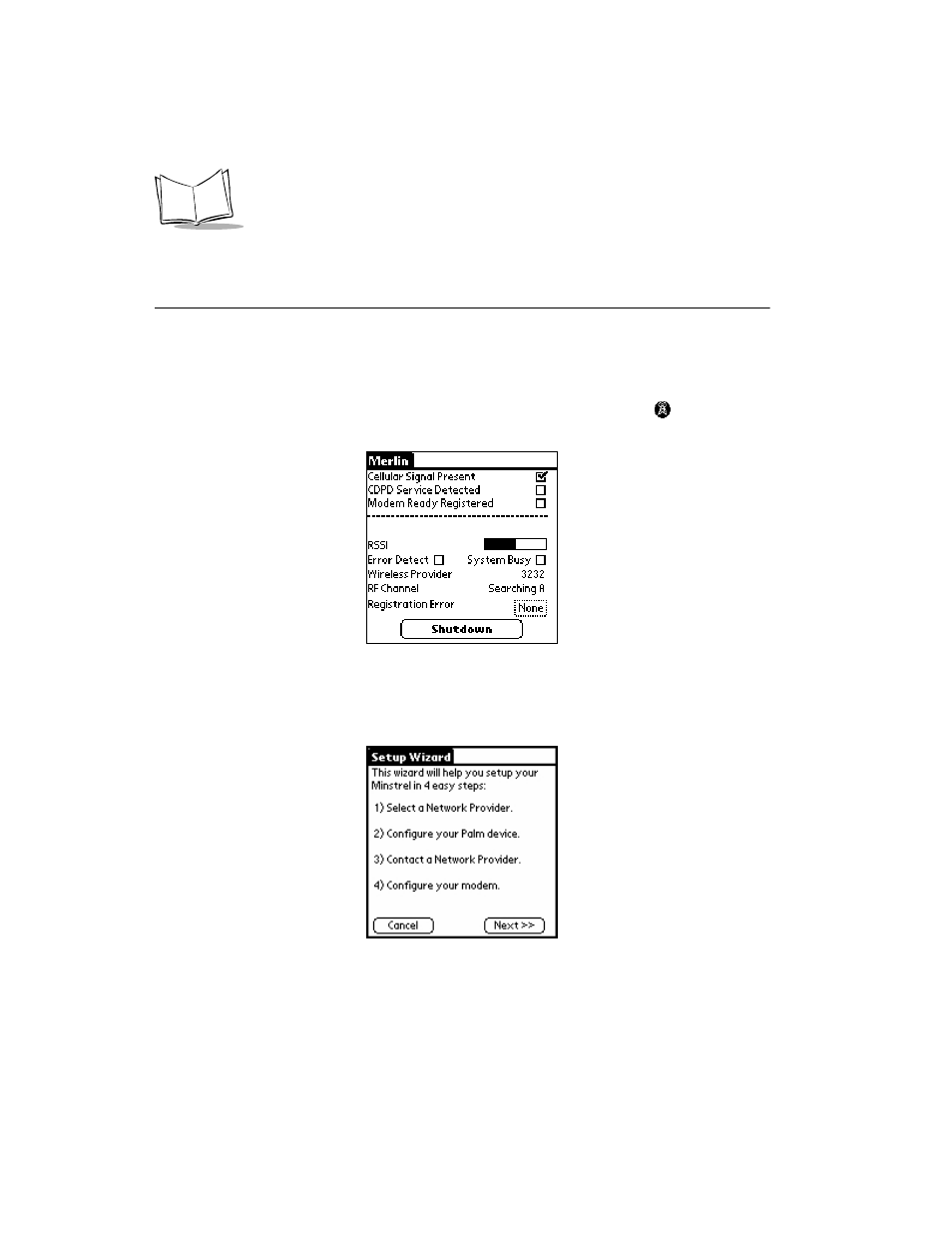 Configuring a cdpd wan connection (spt 1733 only), Setup wizard, Setup wizard -8 | Configuring a, Cdpd wan connection (spt 1733 only) | Symbol Technologies SPT 1700 User Manual | Page 58 / 394