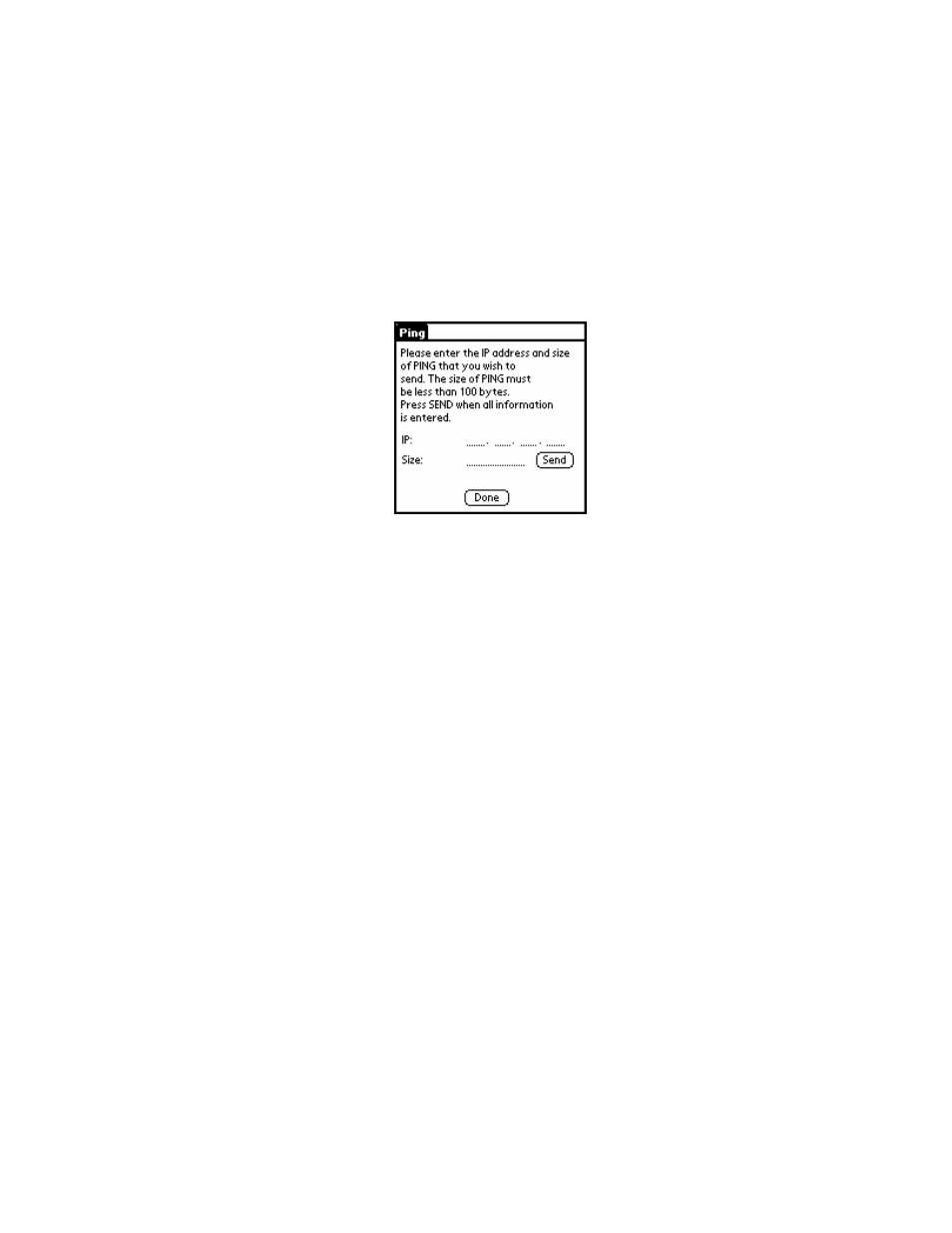 Ping screen | Symbol Technologies SPT 1700 User Manual | Page 73 / 394