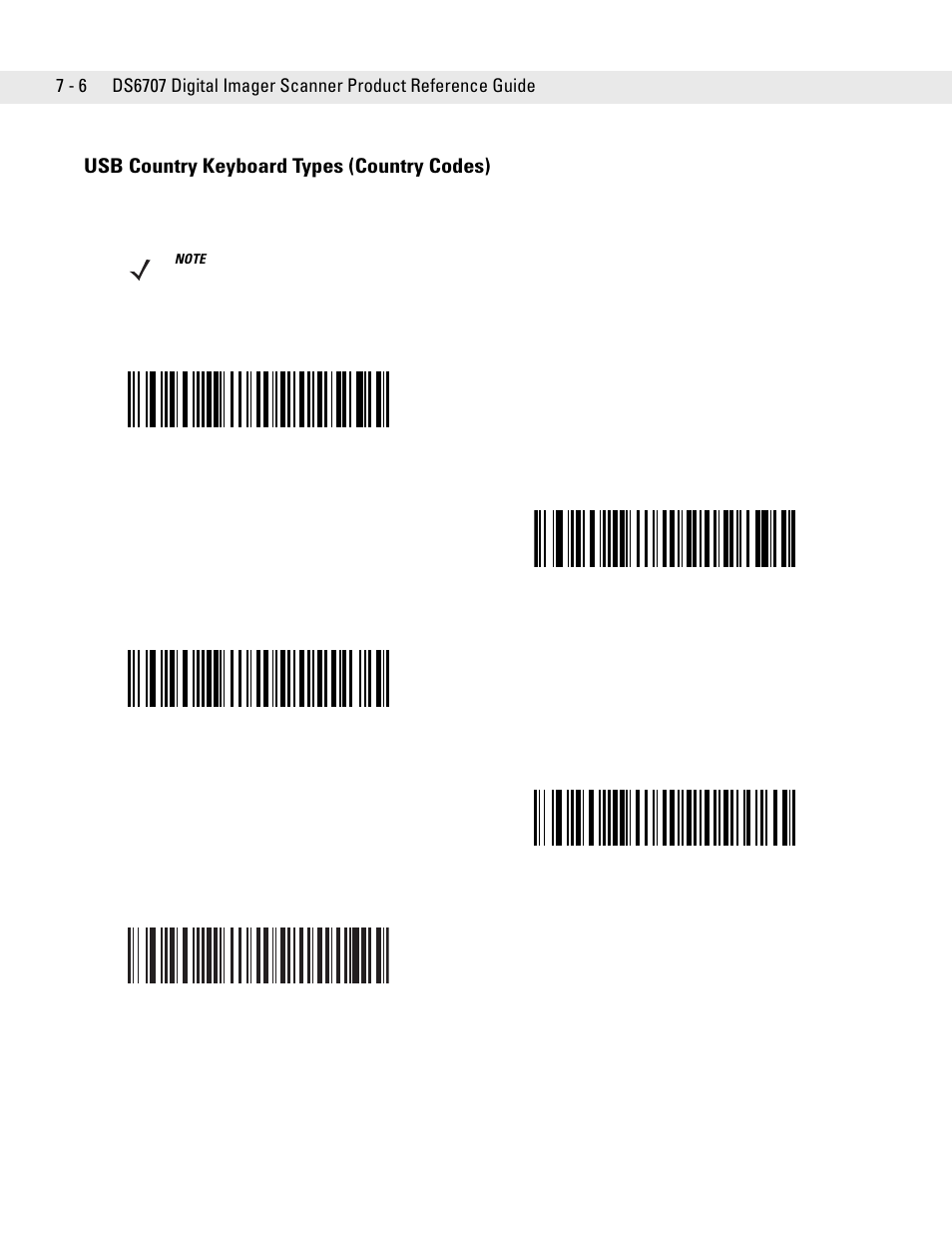 Usb country keyboard types (country codes), Usb country keyboard types (country codes) -6 | Symbol Technologies DS6707 User Manual | Page 104 / 366