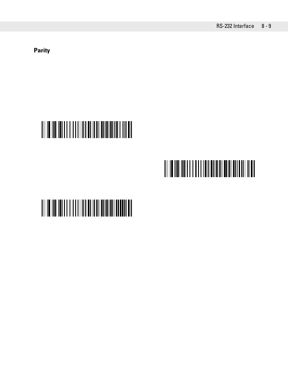 Parity, Parity -9 | Symbol Technologies DS6707 User Manual | Page 129 / 366