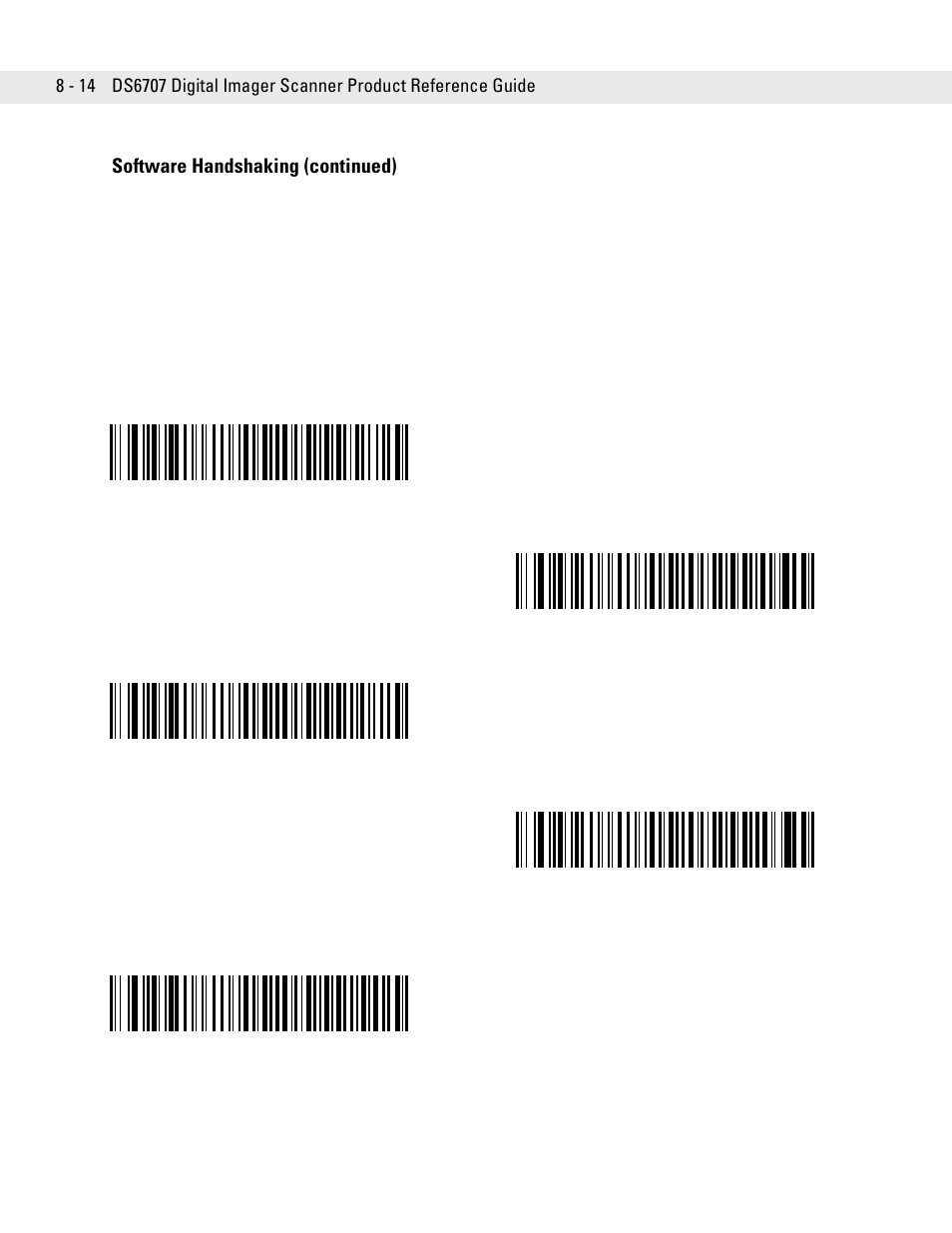 Software handshaking (continued) | Symbol Technologies DS6707 User Manual | Page 134 / 366