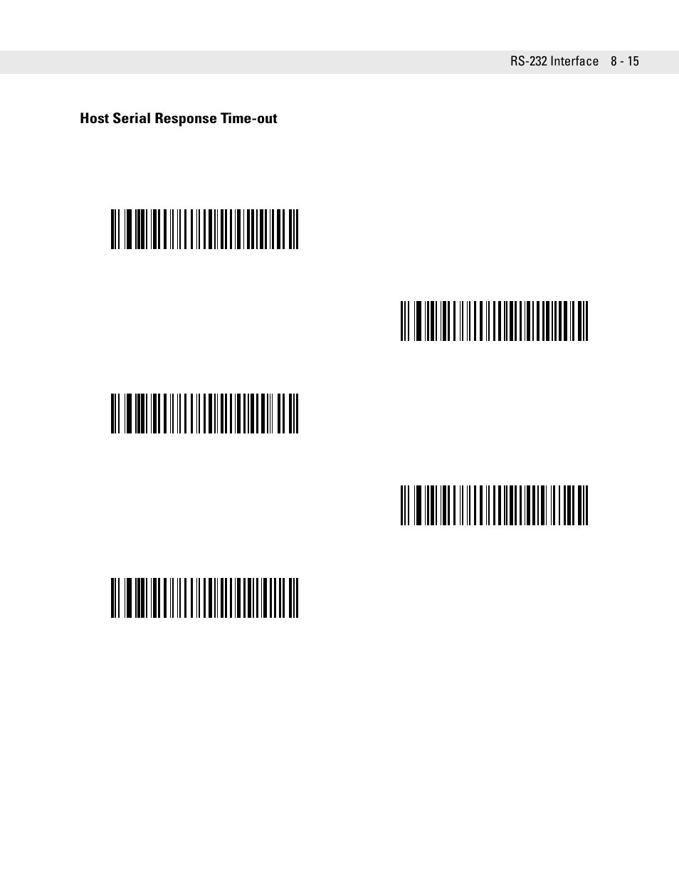 Host serial response time-out, Host serial response time-out -15 | Symbol Technologies DS6707 User Manual | Page 135 / 366