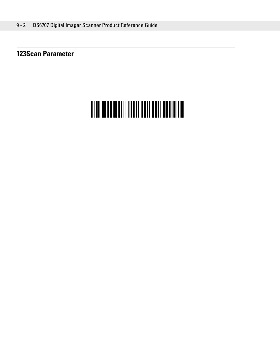 123scan parameter, 123scan parameter -2 | Symbol Technologies DS6707 User Manual | Page 146 / 366
