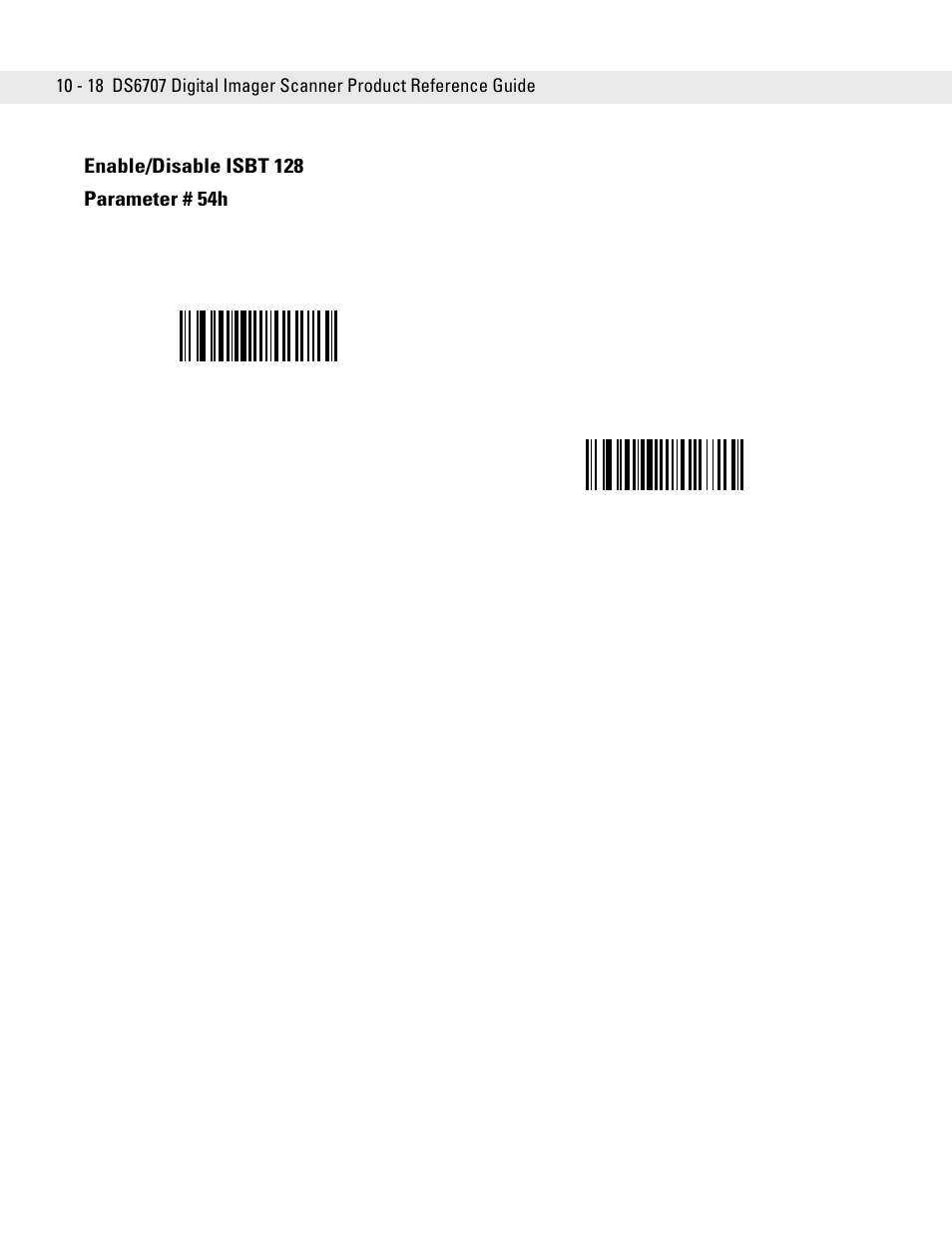 Enable/disable isbt 128, Enable/disable isbt 128 -18 | Symbol Technologies DS6707 User Manual | Page 164 / 366
