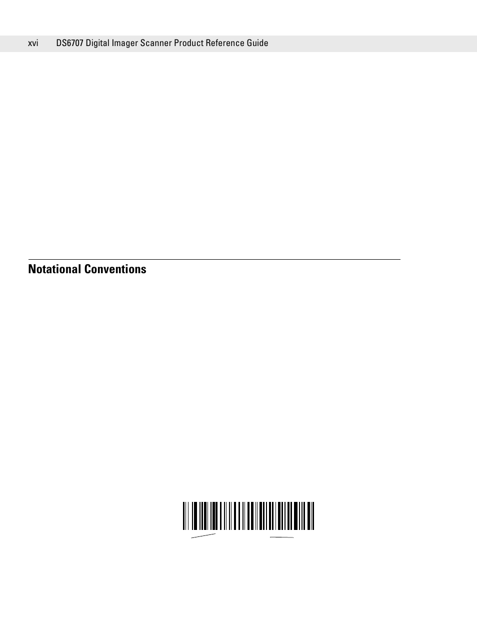 Notational conventions | Symbol Technologies DS6707 User Manual | Page 18 / 366