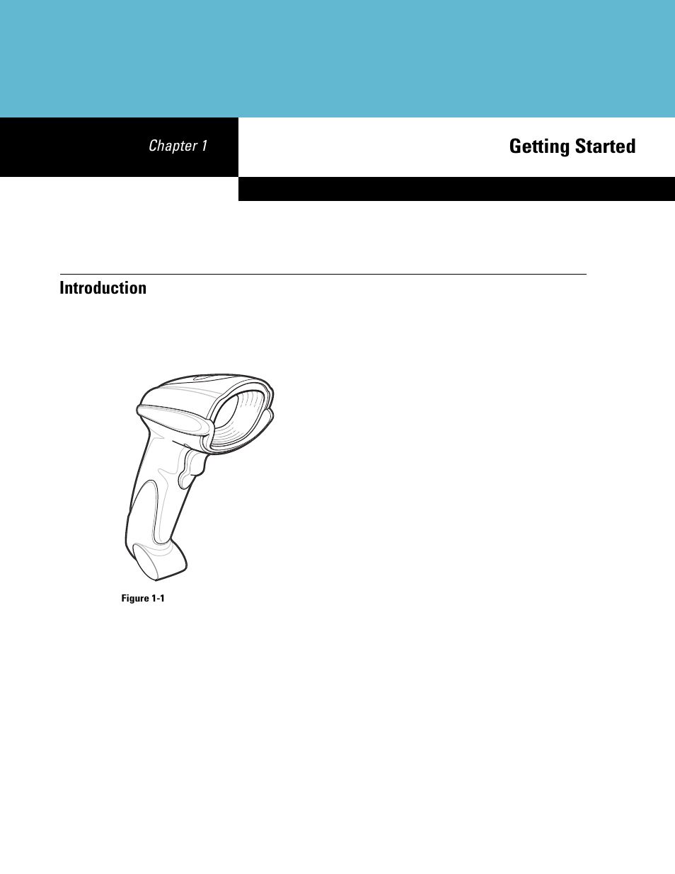 Getting started, Introduction, Chapter 1: getting started | Introduction -1 | Symbol Technologies DS6707 User Manual | Page 22 / 366