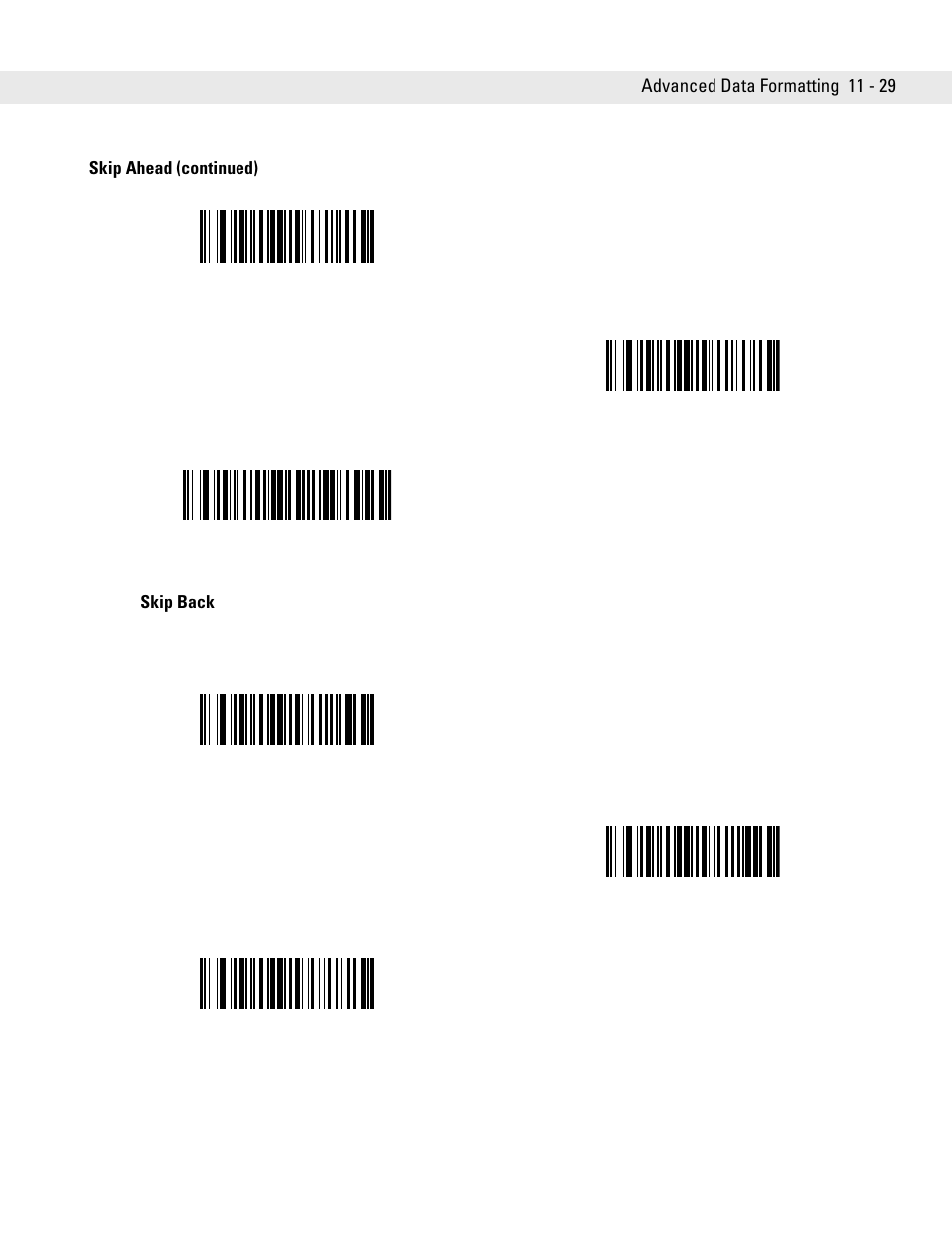 Skip back | Symbol Technologies DS6707 User Manual | Page 237 / 366