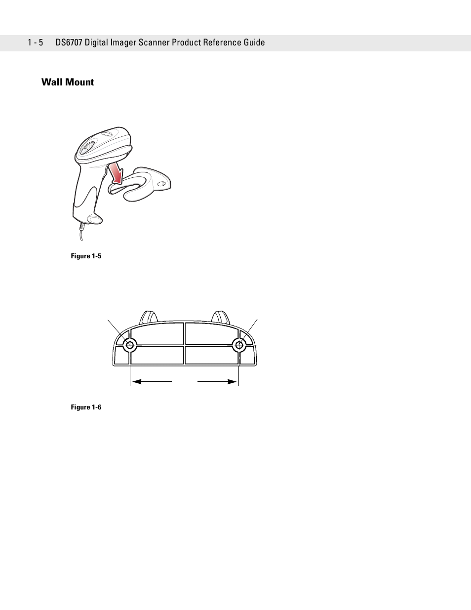 Wall mount, Wall mount -5 | Symbol Technologies DS6707 User Manual | Page 26 / 366