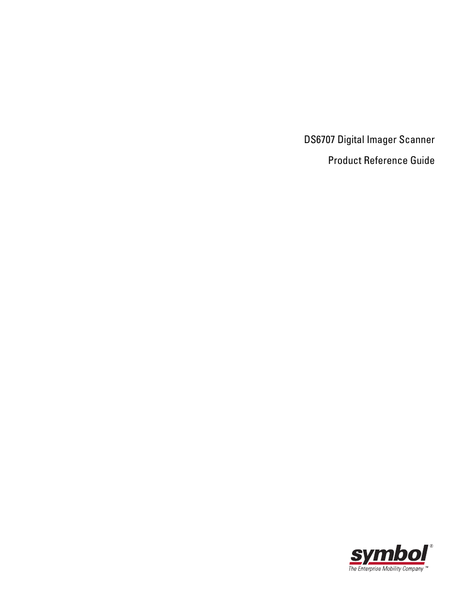 Symbol Technologies DS6707 User Manual | Page 3 / 366