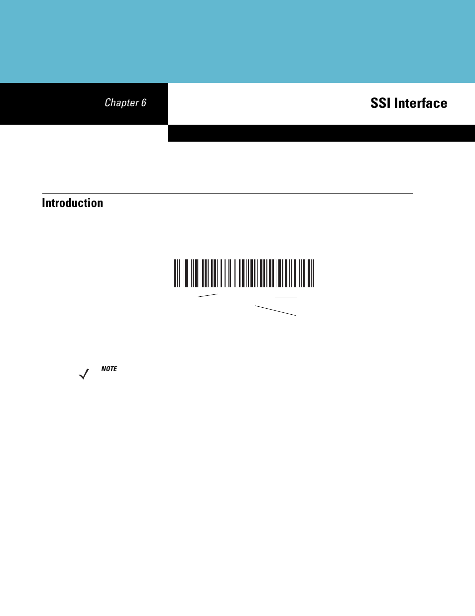Ssi interface, Introduction, Chapter 6: ssi interface | Introduction -1, Chapter 6 | Symbol Technologies DS6707 User Manual | Page 83 / 366