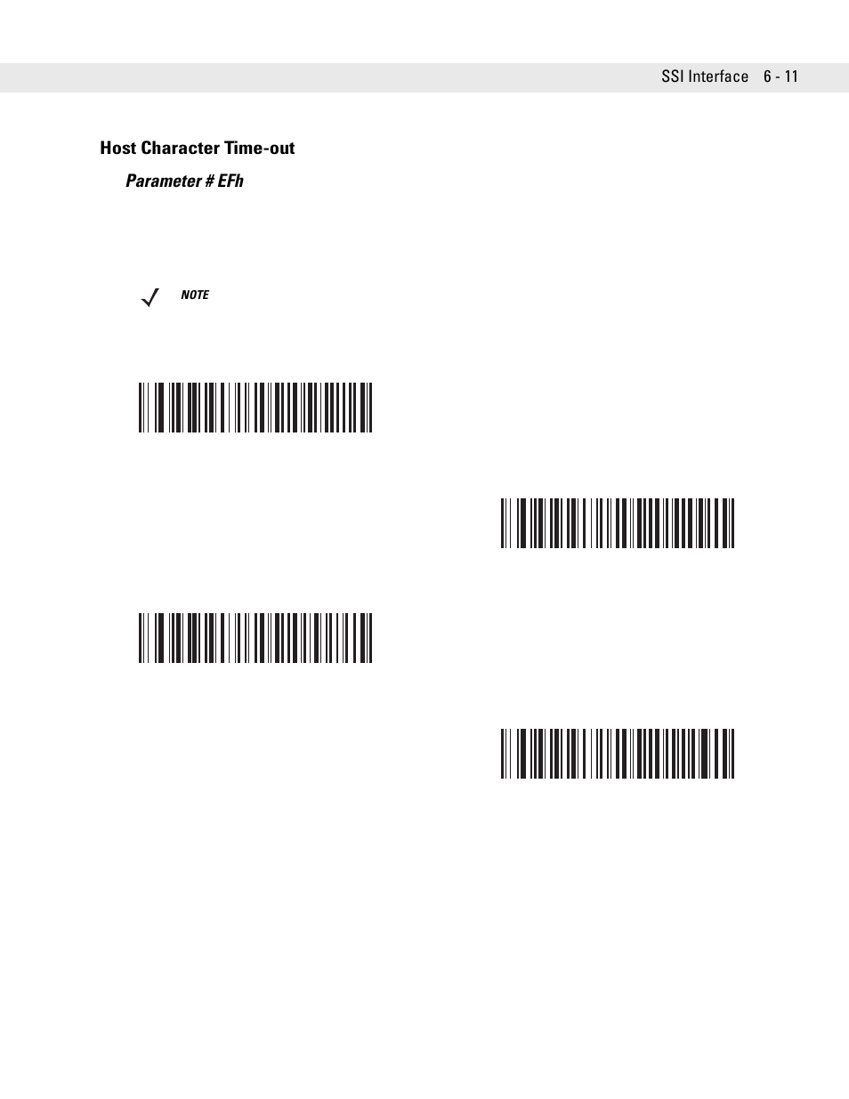 Host character time-out, Host character time-out -11, Host character time-out parameter # efh | Symbol Technologies DS6707 User Manual | Page 93 / 366