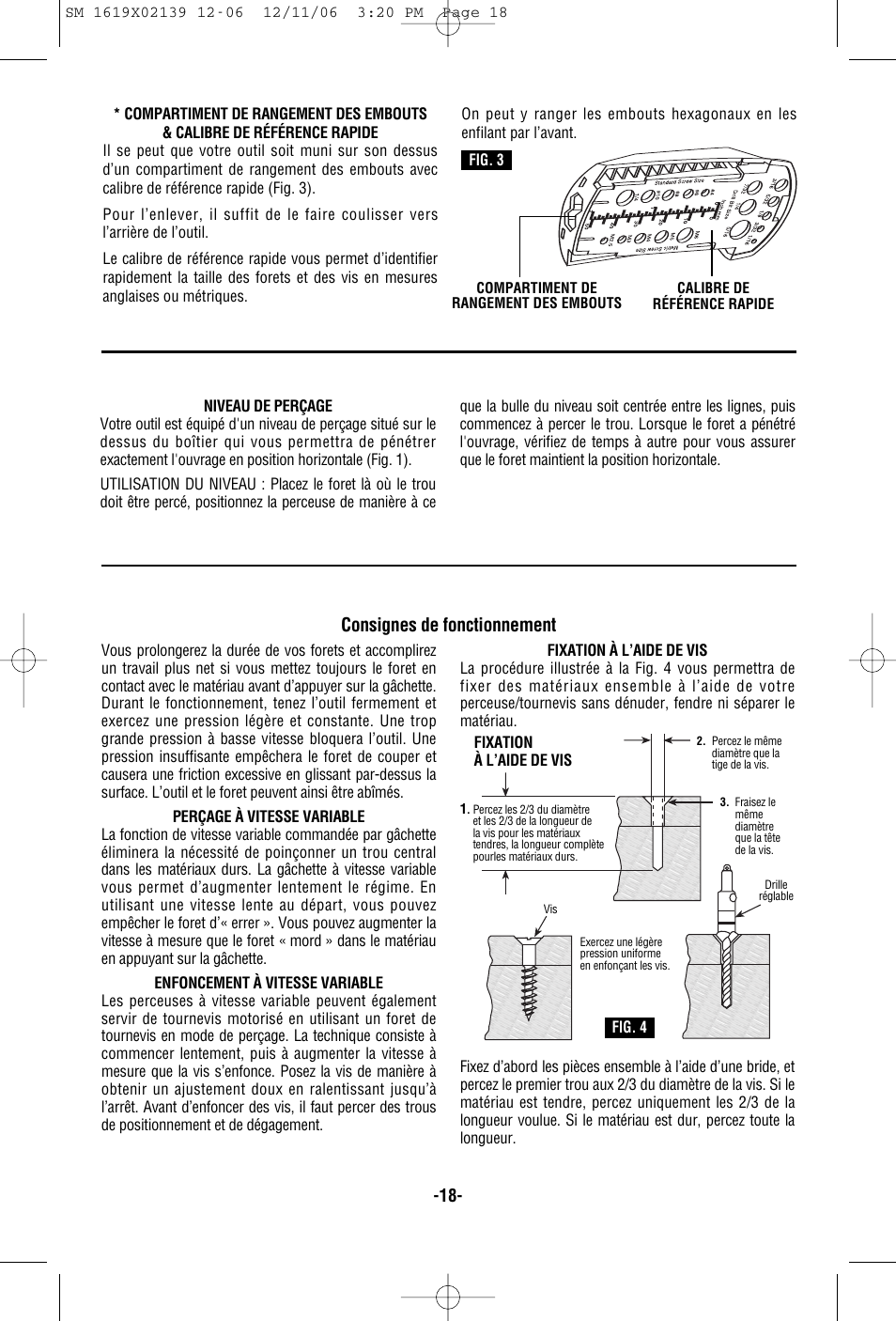 Consignes de fonctionnement | Skil 6237 User Manual | Page 18 / 32