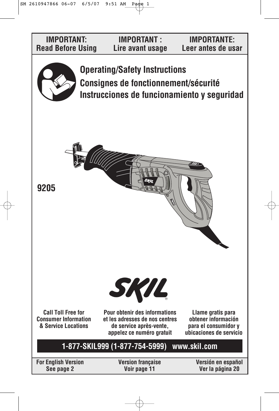 Skil 9205 User Manual | 32 pages