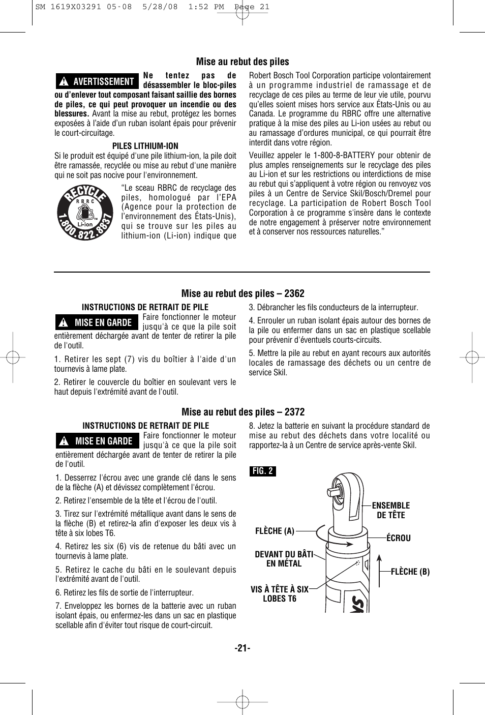 Skil 2372 User Manual | Page 21 / 44