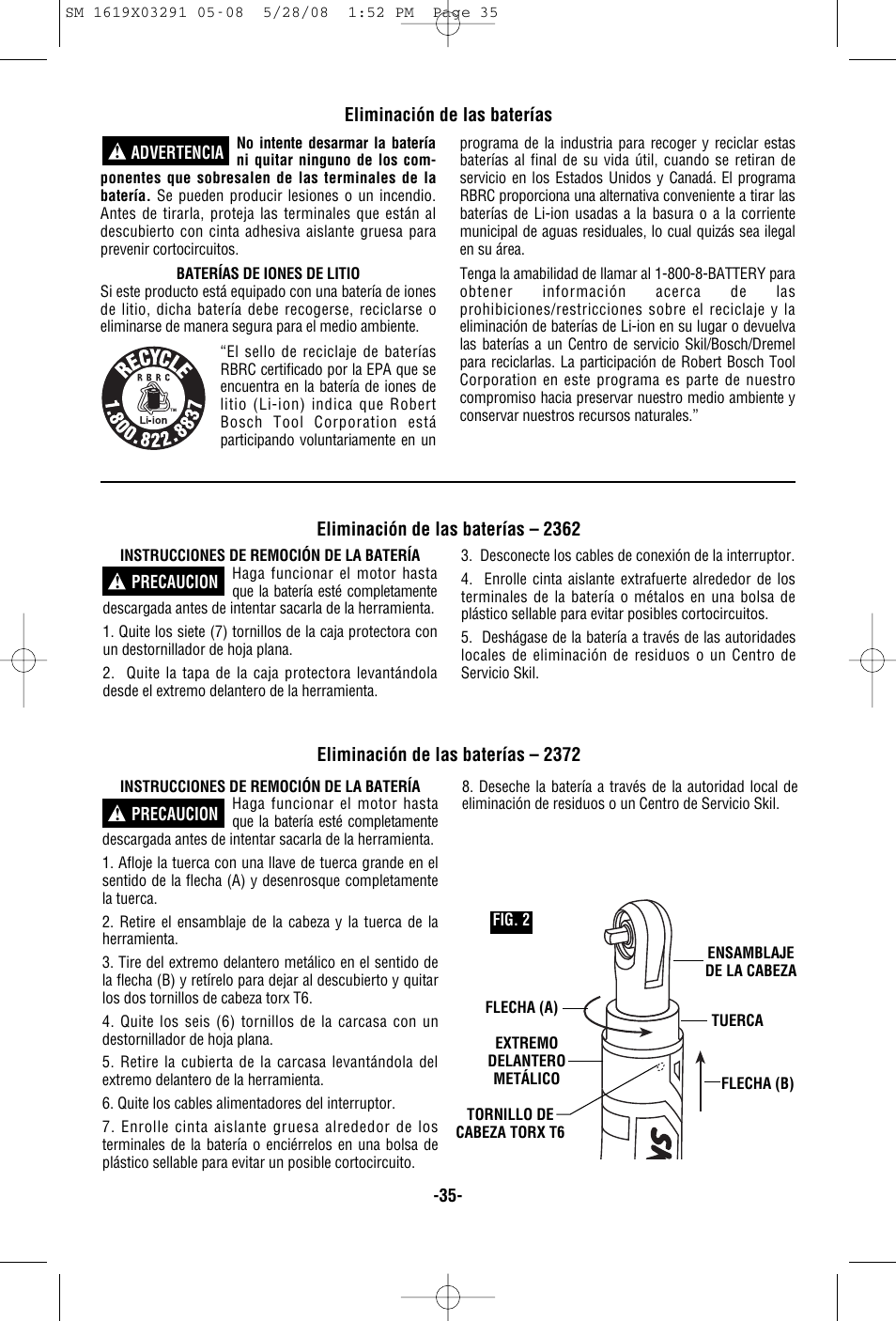 Skil 2372 User Manual | Page 35 / 44